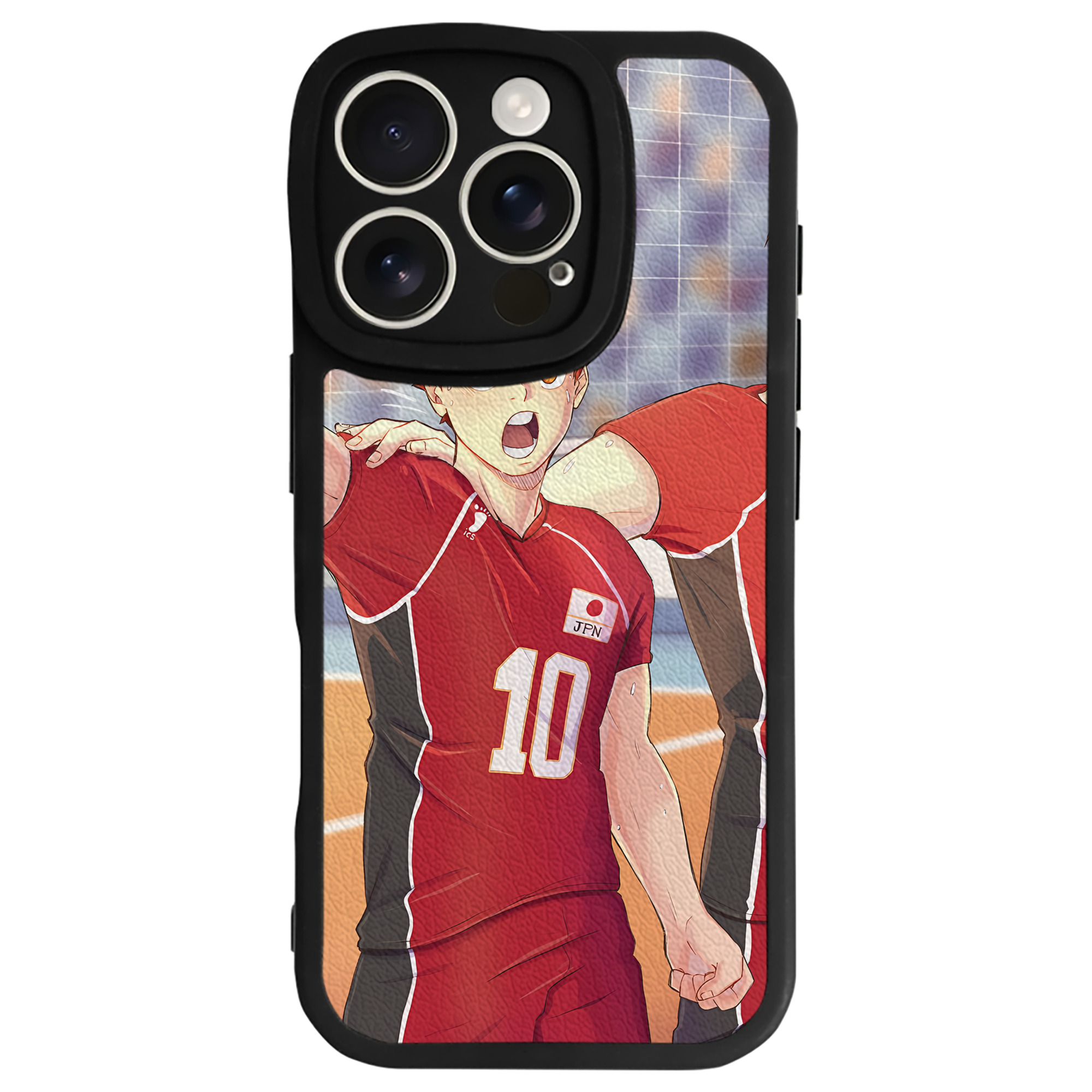 （画像用） ハイキュー!! Haikyu!! 【iPhone 16シリーズ対応】シリコンスマホケース（レザー調） 材質：シリコン